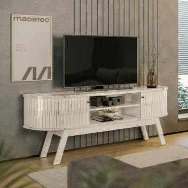 Imagem de Bancada Palermo com Tampo Calacata/Off-White - Mobiliar Home Shop