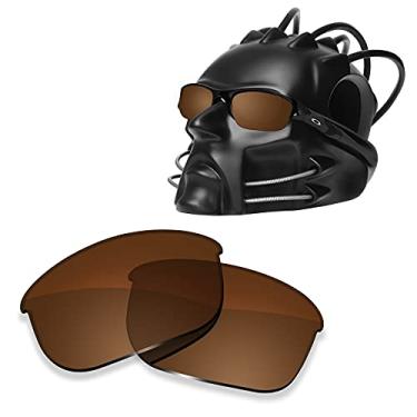 Imagem de Lente polarizada ToughAsNails de substituição para óculos de sol Oakley Flak Jacket – Mais opções, Brown Bronze, One Size