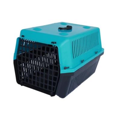 Imagem de Genérico, Caixa Transporte Animais N3 Cachorro Gato Azul Alvorada