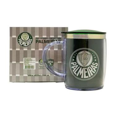 Imagem de Caneca Palmeiras Térmica 450 ML - QH002E-3 - MILENO