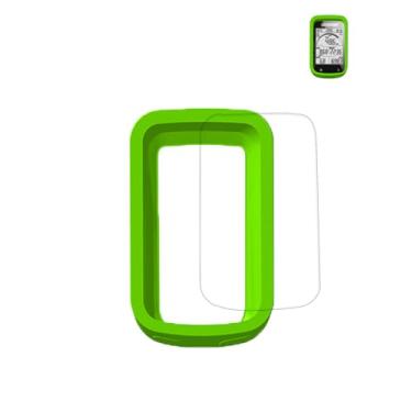 Imagem de Capa para iGPSPORT BSC100S GPS bicicleta computador sem fio, capa protetora de silicone macio WUNIAK resistente a arranhões e choque com protetor de tela para iGPSPORT BSC100S, verde grama