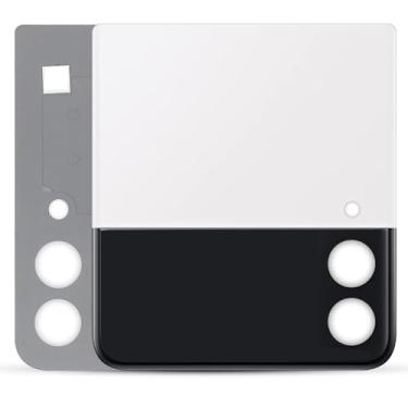 Imagem de Tela LCD externa AMOLED de 4.8 cm para Samsung Z Flip 3 5G Small LCD SM-F711 SM-F711B F711B F711 Display Touch Digitizer Replacement (LCD pequeno branco)