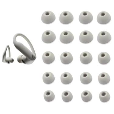 Imagem de Pontas auriculares de substituição compatíveis com Powerbeats Pro 2 / BeatsSoloBuds, fones de ouvido de silicone, tampões de ouvido, pontas, 5 tamanhos, 10 pares, cinza areia rápida 10p923