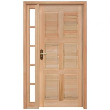 Imagem de Porta de Almofadas com Marco com Vitrô de Um Lado Rondosul Natural