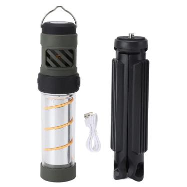 Imagem de Lampada Repelente Lanterna LED Afasta Mosquito Inseto Tripe Acampamento Pesca Bateria Recarregavel USB Proteçao
