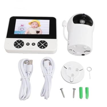 Imagem de Câmera de monitoramento de bebê 4.3in HD Screen Sem fio Monitor de vídeo com visão noturna de 2 vias de áudio 355 ° ângulo ajustável para uso interno doméstico