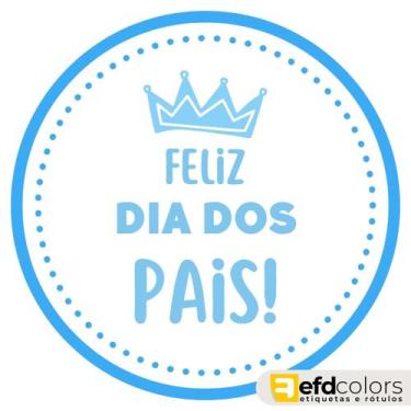 Imagem de Etiquetas Adesivo Dia Dos Pais 5cm - Kit C/100 - Efd Colors, 7