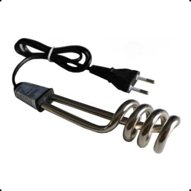 Imagem de Ebulidor Elétrico Rabo Quente Mergulhão 500W Aquecedor de Água Portátil 127V 220V Chá Café Rápido (Preto 220v)