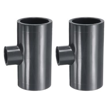 Imagem de HARFINGTON 3 peças de encaixe de PVC de 3 vias, conector de 3 vias, acoplamento de tubulação de grau de construção, acessórios de cotovelo para esgoto, canalização, drenagem, suprimentos de água,