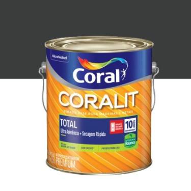 Imagem de Tinta Esmalte Sintetico Alto Brilho Balance Zero Odor Coralit Preto 3.