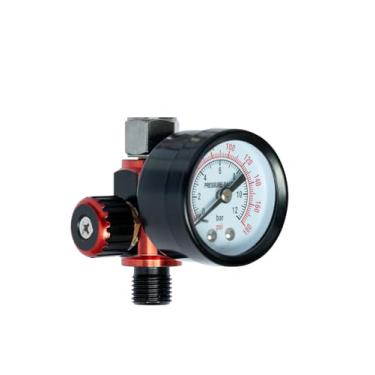 Imagem de DAXINYANG Válvula Reguladora De Pistola Pulverização Com Manômetro, Pressão Ar 1/4 Npt, Controle Fluxo Até 180 Psi, Compressor Para Ferramentas Pneumáticas, Pulverizador Tinta