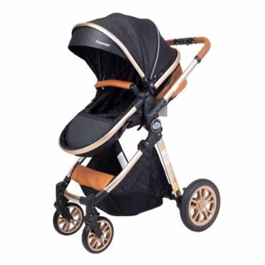 Imagem de Carrinho de Bebê Europeu 3 em 1 Ares Plus Preto - Passear