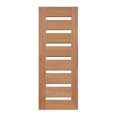 Imagem de Porta de Entrada Maciça Pivotante para 7 Vidros - Madeira, 2,10 m (alt