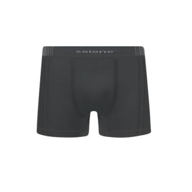 Imagem de Cueca Boxer Selene 11070.003 Sem Costura T. P/EG, EG, 251, Chumbo