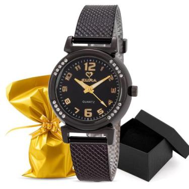 Imagem de Relógio Eura Silicone Feminino Pulseira de Silicone Original Embalagem