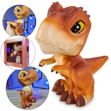 Imagem de Boneco Dinossauro T-Rex Marrom Dino Baby Jurassic Park World - Pupee, 