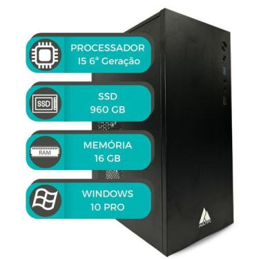 Imagem de Pc Computador Intel I5 16GB DDR4 960 SSD 6Geração Win10 Pro - MultiPC
