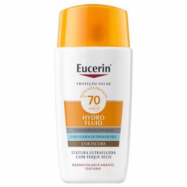 Imagem de Protetor Solar Facial com Cor Eucerin Hydro Fluid FPS70 50ml, Escura