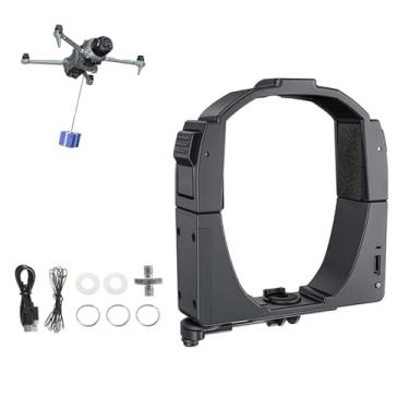 Imagem de SZZCNOX Sistema de carga útil Mavic 4 Pro Airdrop, dispositivo de entrega de liberação de transporte com suporte de expansão para DJI Mavic 4 Pro, lançador de drone para isca de pesca de casamento e