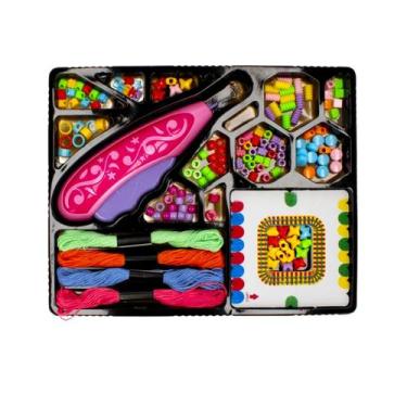 Imagem de brinquedo infantil para menina Aplicador De Miçanga Tereré Tranças Ace