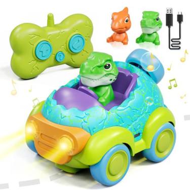 Imagem de Carro de controle remoto Lehoo Castle Dinosaur Recarregável 2-4Y