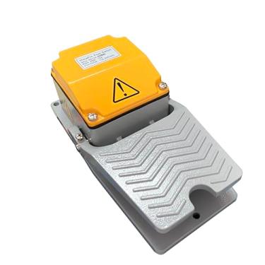 Imagem de HimaPro Interruptor de controle de pé Pedal ON Off Momentary Switch Deadman Style Aluminum Cast, 15A 110-250 VAC IP65 SPDT NO NC (50122-sem fio)