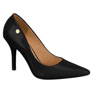 Imagem de Sapato Feminino Vizzano Scarpin Salto Fino Alto, Preto, 36