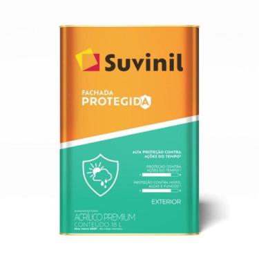 Imagem de Tinta Acrílica Fachada Protegida 18 L Suvinil Acabamento Fosco Cor Bra