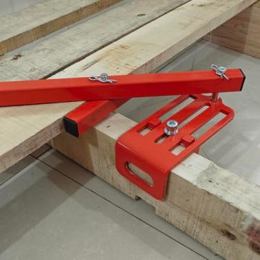 Imagem de Ferramenta de alisamento de tábua, dobrador de placa de deck de aço para tábuas de dobra alisadoras para apertar as lacunas, ajuste universal para ferramentas de decks de madeira 66 cm laranja