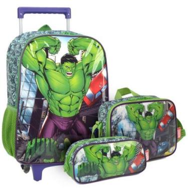 Imagem de Kit escolar hulk luxcel