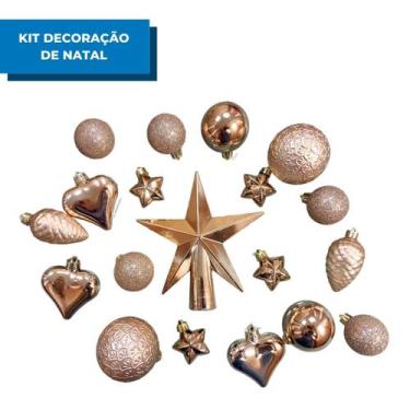 Imagem de Jogo de Decoração para Árvore de Natal com 19 peças Sortidas - Sunway,