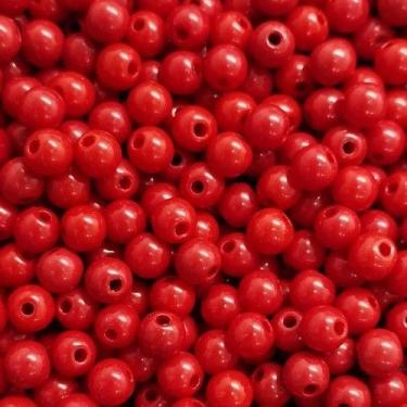 Imagem de BOLINHA DE RESINA Nº 06 (20 G) - LADEIRA BIJUTERIAS, Vermelho