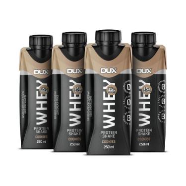 Imagem de Whey protein shake - 250ml (pack c/ 4 unidades) - Dux Nutrition, Cooki