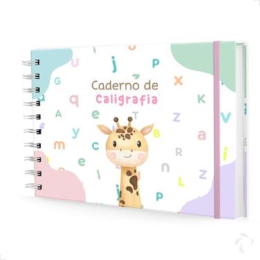 Imagem de NISTI PRINT, Caderno De Caligrafia c/Atividades Capa Dura Menina Girafa