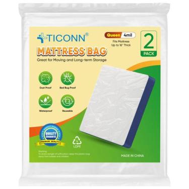 Imagem de Bolsa de colchão TICONN Plastic Waterproof Moving Storage 2PK