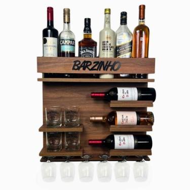 Imagem de Barzinho Adega Parede - Barzinho - 54 x 51 Imbuia - Facris