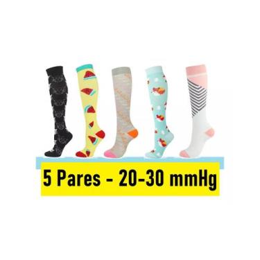 Imagem de Pacote de 5 meias de compressão para varizes - Lightbek Official Store