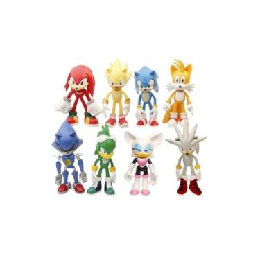 Imagem de Conjunto de bonecos Sonic 8 Figures 12cm - Lightbek Official Store