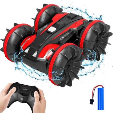 Imagem de Carro RC Amphibious Stunt - 2,4 GHz, 4WD - Brinquedos de piscina aquát