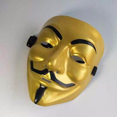 Imagem de Máscara de PVC cosplay tema completo filme vingança máscara pirata Halloween careta máscaras suprimentos (A)