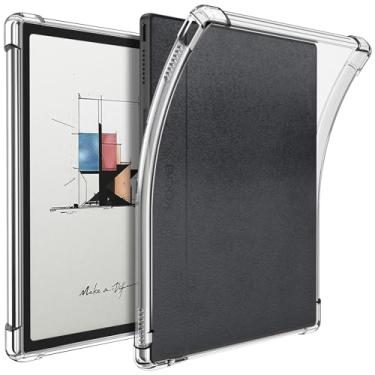 Imagem de Fintie Capa transparente para Onyx Boox Go 7/Go 7 Color Series (1/2ª geração, lançado em 2024/2025) e página Boox/Leaf2/Leaf3/Leaf3 C e-Reader - Capa traseira de TPU transparente, leve e flexível e