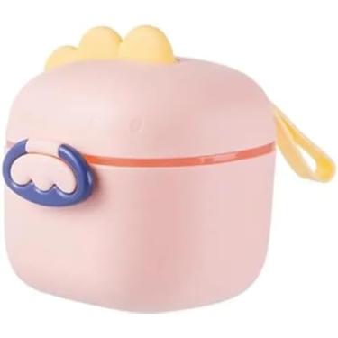 Imagem de Porta Leite em Pó Bebê para Passeio e Viagem – Com Dosador, e Nivelador, Tamanho P | Livre de BPA (Rosa)