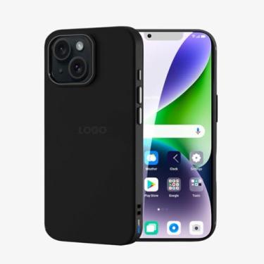 Imagem de SMART E CASE Capa Capinha Case Proteção Premium com Interior em Microfibra, Preta, Resistente a Impactos (iPhone 14 Plus)