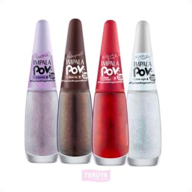 Imagem de Kit Impala Pov 4 Esmaltes Top Coat