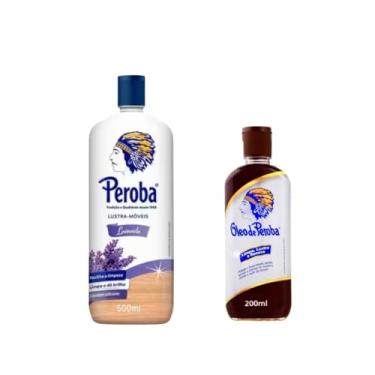 Imagem de Kit de Limpeza Peroba, Lustra-Móveis Lavanda 500ml e Óleo de Peroba 200ml, Limpa, Lustra e Renova, Pisos, Granitos, Fogões e Geladeiras