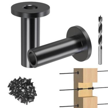 Imagem de Mangas protetoras Steel DN Mate Black T316, pacote com 50 unidades 1/8