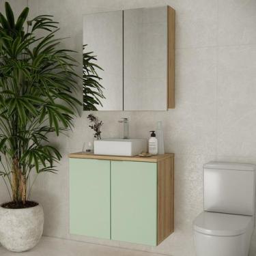 Imagem de Conjunto de Banheiro com Cuba 75cm X 145cm Nature - Estilare