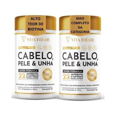 Imagem de Vitamina Cabelo, Pele e Unha 22 Nutrientes – 60 Cápsulas-Unissex