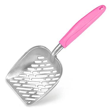 Imagem de SunGrow Large Cat Litter Scoop, Life Transforming Cat Scooper, Reduces Hand Fatigue, Saves Clear Litter, Makes Scooping Faster and Easier, Pink, 1 pc