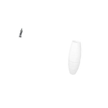 Imagem de Fenteer Escultura de Estatueta Guan Yin com Abajur, Luminária de Chão, Proteção de Lâmpada de Papel, Acessórios Modernos para Estante, Armário de Quarto,